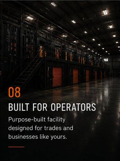 Interior of the planned STAKD industrial storage facility